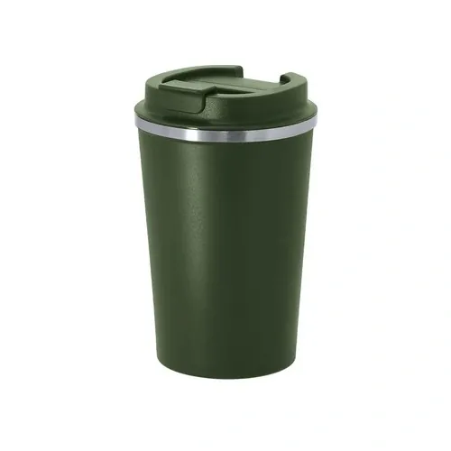 Vaso térmico de acero inox con dosificador en tapa ref 1796 - Verde