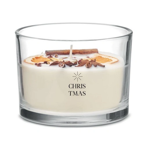 Vela de cera vegetal fragancia canela y cítricos ref MO2078