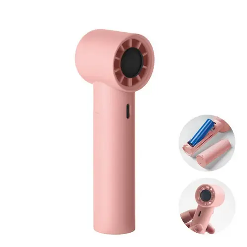 Ventilador mini de mano Glaci recargable y personalizable ref MO2780 - Rosa Bebe