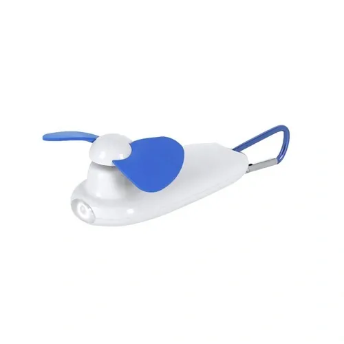 Ventilador Ticsy portátil con linterna y mosquetón ref 22252 - Azul
