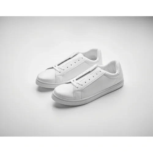 Zapatillas ligeras de PU con suela de goma ref MO2045 - Item Detail Picture Blanco