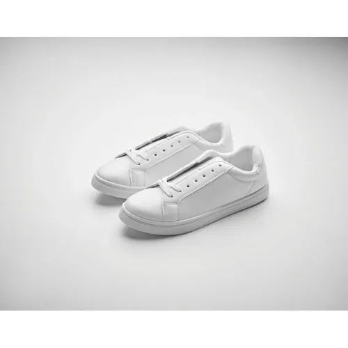 Zapatillas ligeras de PU con suela de goma ref MO2040 - Item Detail Picture Blanco