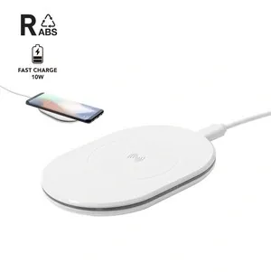 Cargador inalámbrico 10w diseño ovalado eco