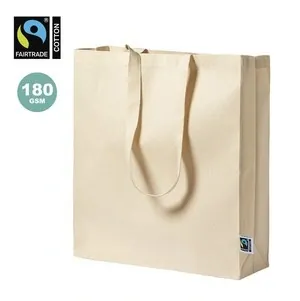 Bolsa nature 100 algodón fairtrade resistente