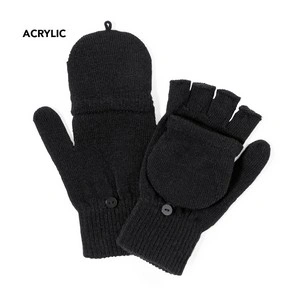 Guantes de acrílico con solapa plegable para manoplas