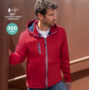 Chaqueta soft shell resistente al viento y agua