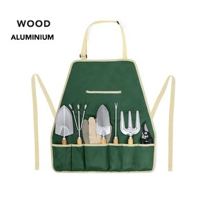 Set de jardinería completo con delantal ajustable