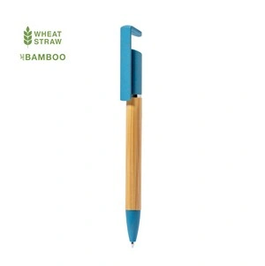 Bolígrafo soporte de bambú con carga jumbo