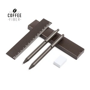 Set de bolígrafo y portaminas de fibra de café