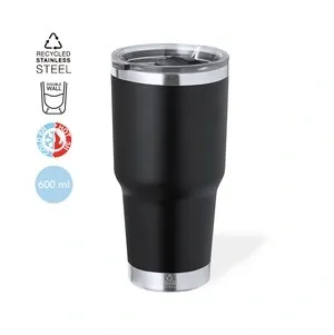 Vaso térmico de acero inox reciclado con dosificador