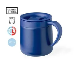 Taza térmica de acero inox con tapa dosificadora