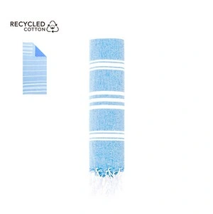 Pareo toalla suave de algodón reciclado bicolor