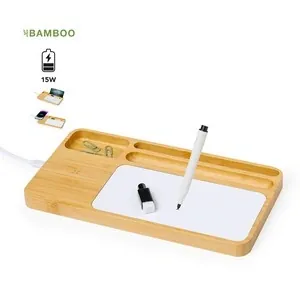 Cargador organizador inalámbrico 15w con pizarra