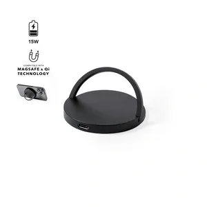 Cargador inalámbrico magnético 15w con soporte regulable