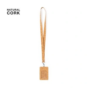 Lanyard de corcho natural con cierre giratorio