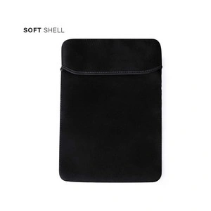 Funda de ordenador portátil soft shell negra hasta 15 pulgadas