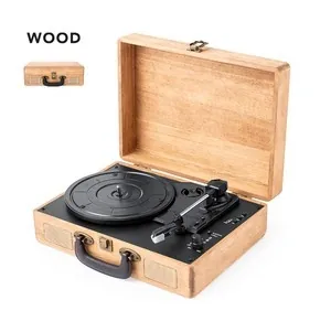 Tocadiscos portátil con bluetooth y digitalización