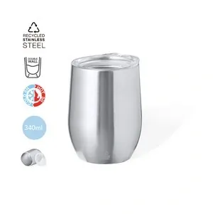 Vaso térmico de acero inox reciclado con tapa dosificadora