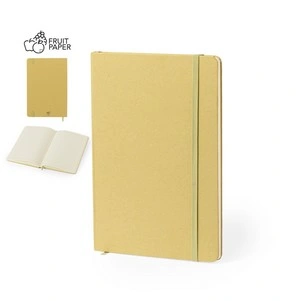 Bloc de notas a5 sostenible de papel de frutas