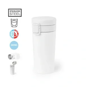 Vaso térmico acero inox con tapa a rosca