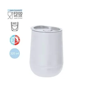 Vaso térmico reciclado con tapa dosificadora