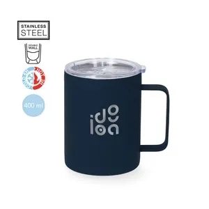 Taza térmica acero inox doble pared con tapa dosificadora