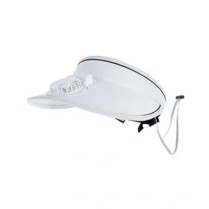Visera con ventilador recargable y ajustable para confort