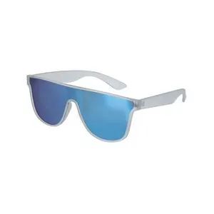 Gafas de sol uv 400 con diseño translúcido y lentes espejo