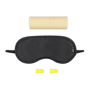 Set de viaje antifaz y tapones reciclados