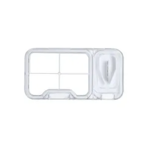 Pastillero transparente con 4 compartimentos y cuchilla