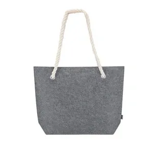 Bolsa de fieltro reciclado con asas resistentes