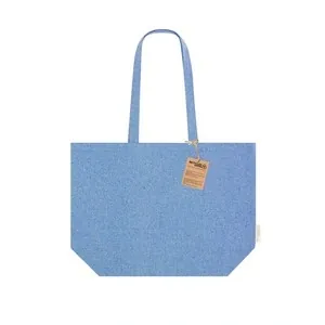 Bolsa de algodón reciclado con asas largas