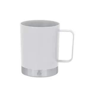 Taza reciclada de acero inoxidable y pp seguro