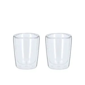Set de vasos de cristal de borosilicato doble pared