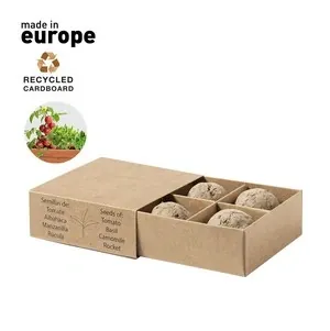 Kit huerto semillas tomate albahaca rúcula manzanilla