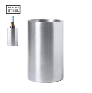 Enfriador de acero inox mate para 1 botella
