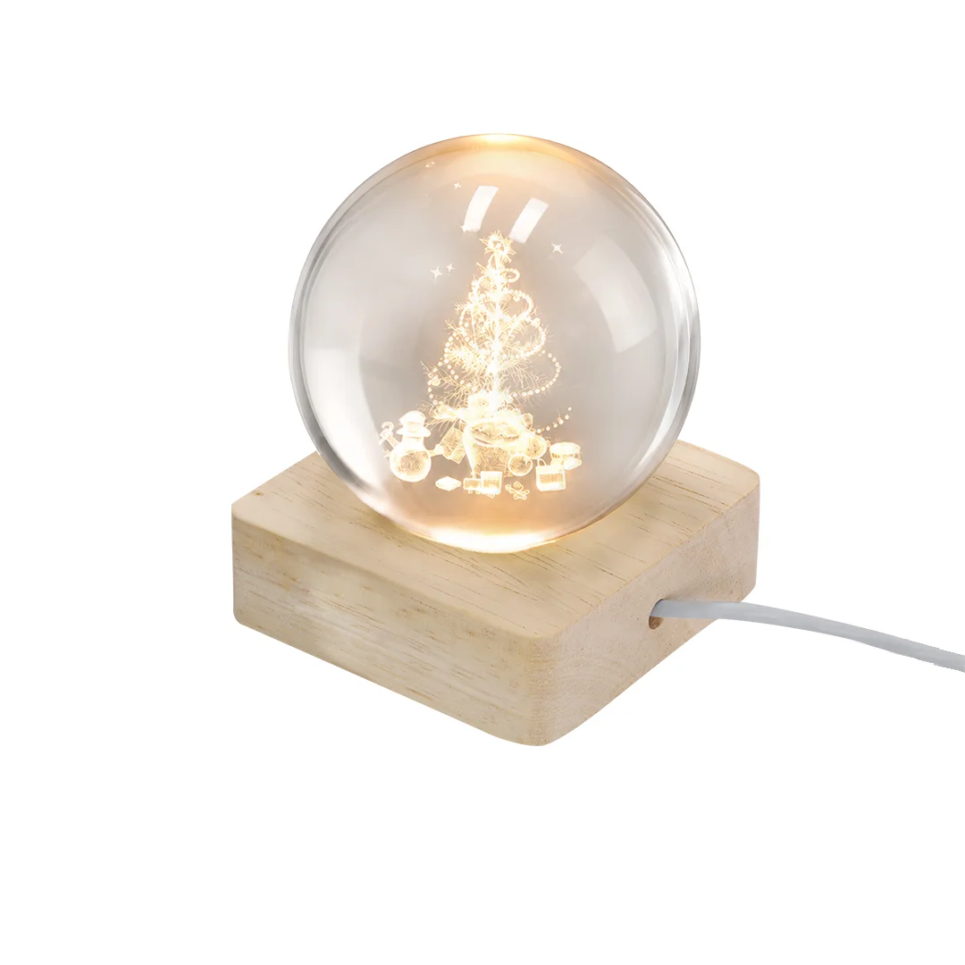 Adorno de navidad bola de cristal 3d kyper