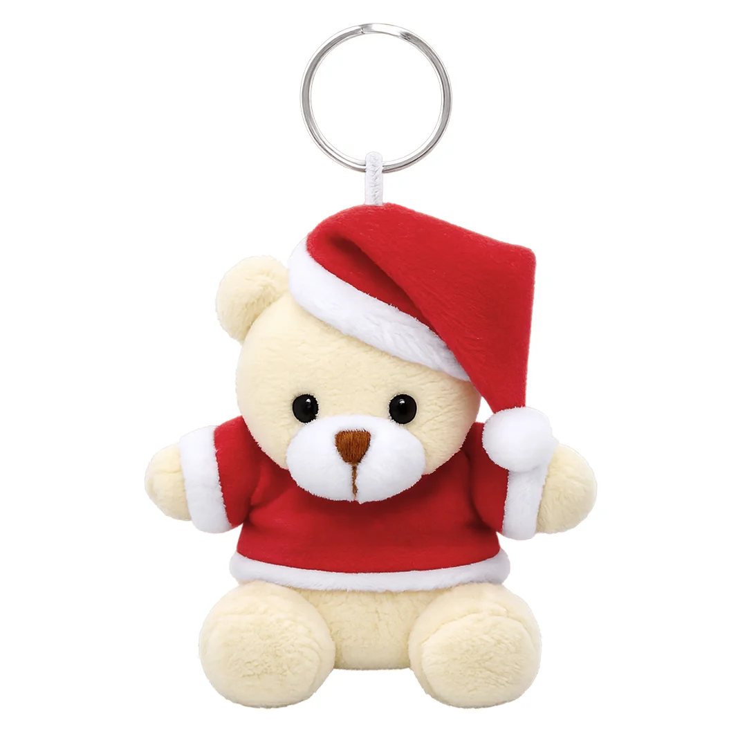 Llavero peluche osito de navidad roslin
