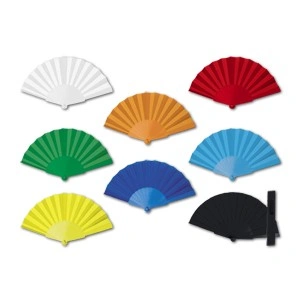 Abanico colorido y resistente para eventos