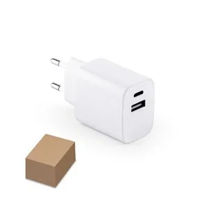 Adaptador de corriente usb-c y usb-a carga ultrarrápida