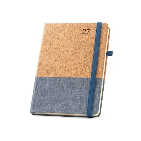 Agenda a5 en corcho y lino con plan diario