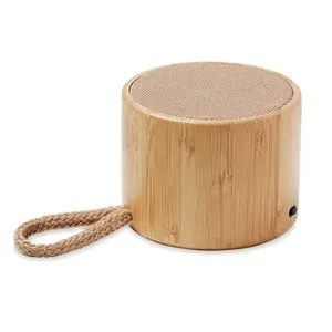 Altavoz inalámbrico 5.1 con carcasa de bambú