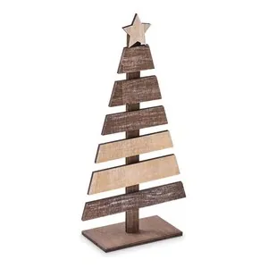 árbol de navidad de madera decorativo natural