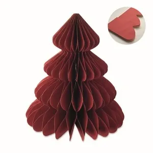 árbol de navidad de papel plegable con cierre magnético