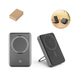 Power bank magnético con soporte rotatorio