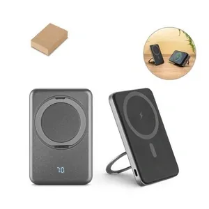 Power bank magnético con soporte rotatorio