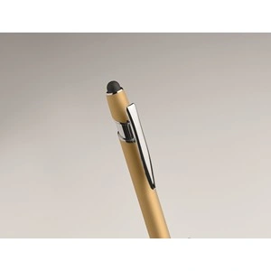 Bolígrafo de aluminio gomoso personalizable y ecológico