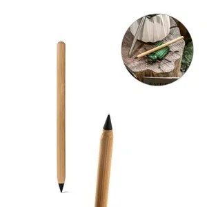 Bolígrafo de bambú borrable con punta de grafito