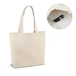 Bolsa de algodón con bolsillo interior