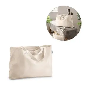 Bolsa de algodón ecológica con asas largas